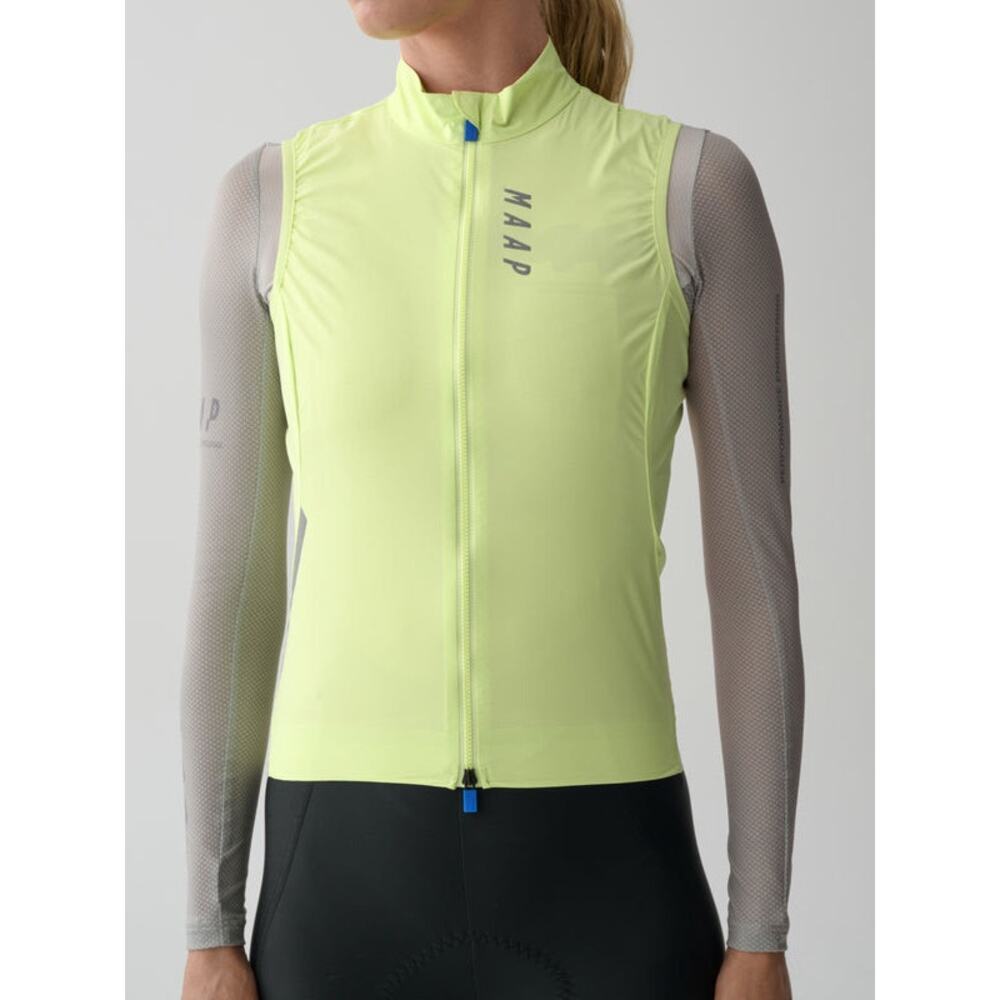 MAAP Women's Flow Cycling Vest Lightweight Size Large Green Activewear